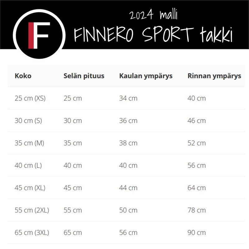 Uudistettu malli! FINNERO SPORT Softshell takki koiralle